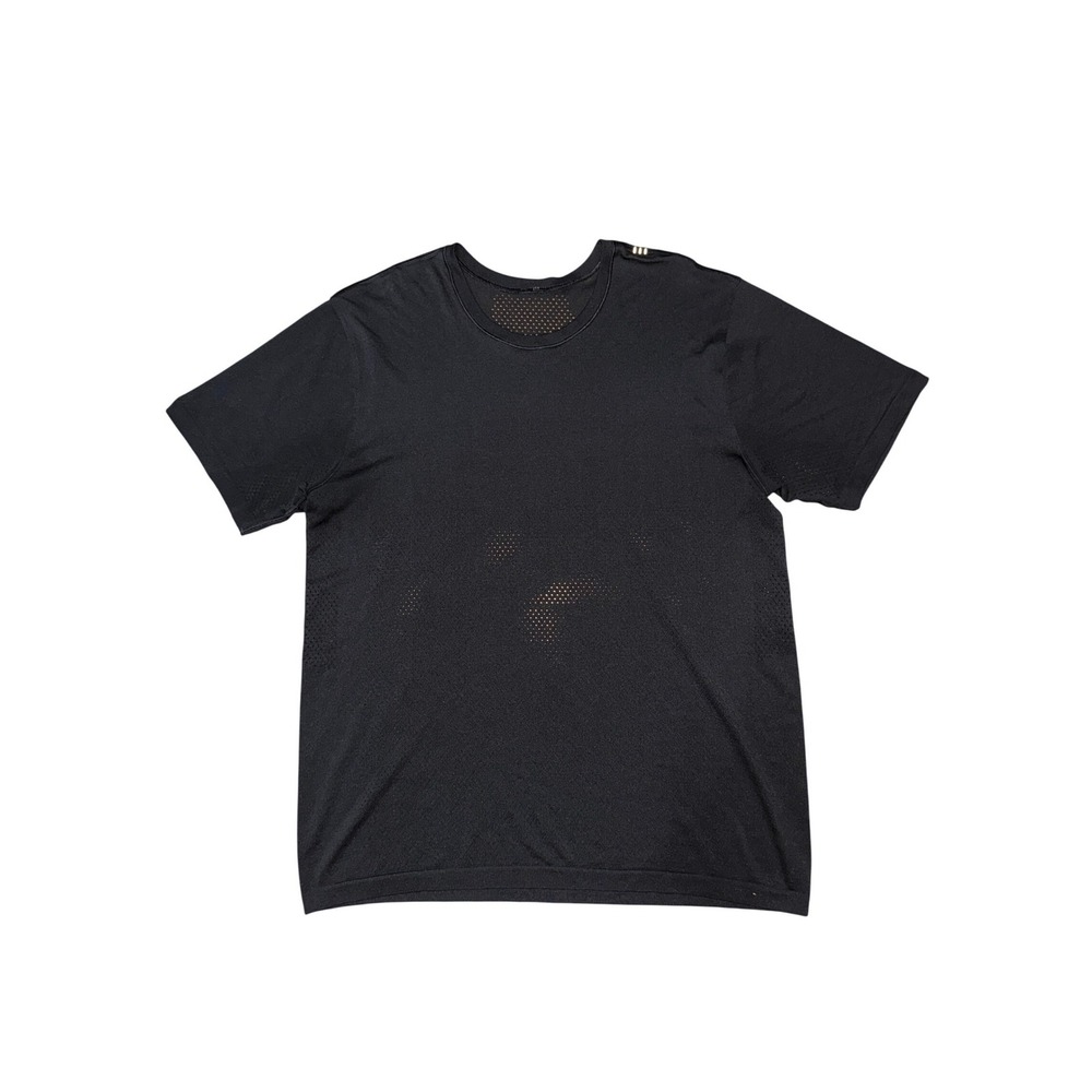 Lululemon Black Mesh Short Sleeve Tee Fast & Free Swiftly Athleisure Activewear